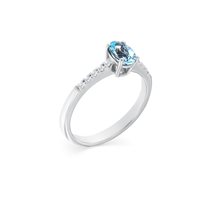 Ring Roman Gioielli Woman in White Gold Acquamarina 0.49 Ct AN.ACQ-J-1 - AN.ACQ-J-1